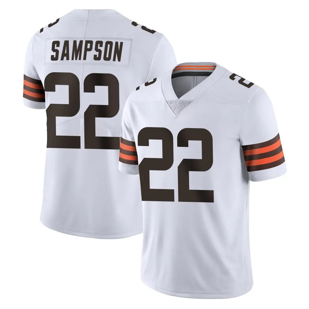 Davalo C.Browns #22 Dylan Sampson Player White Vapor Untouchable Limited Home Game Stitched Jerseys