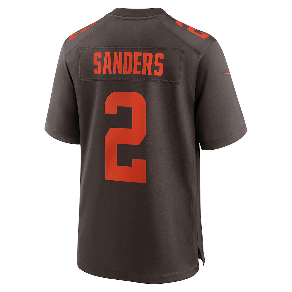 Davalo C.Browns #2 Shedeur Sanders Brown Alternate Game Stitched Jerseys