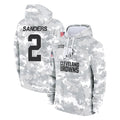 Davalo C.Browns #2 Shedeur Sanders Player Arctic Camo Salute to Service Hoodies Limited Game Stitched Jerseys