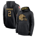 Davalo C.Browns #2 Shedeur Sanders Player Black Salute to Service Pullover Hoodies Limited Stitched Jerseys