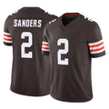 Davalo C.Browns #2 Shedeur Sanders Player Brown Vapor F.U.S.E. Limited Home Game Stitched Jerseys