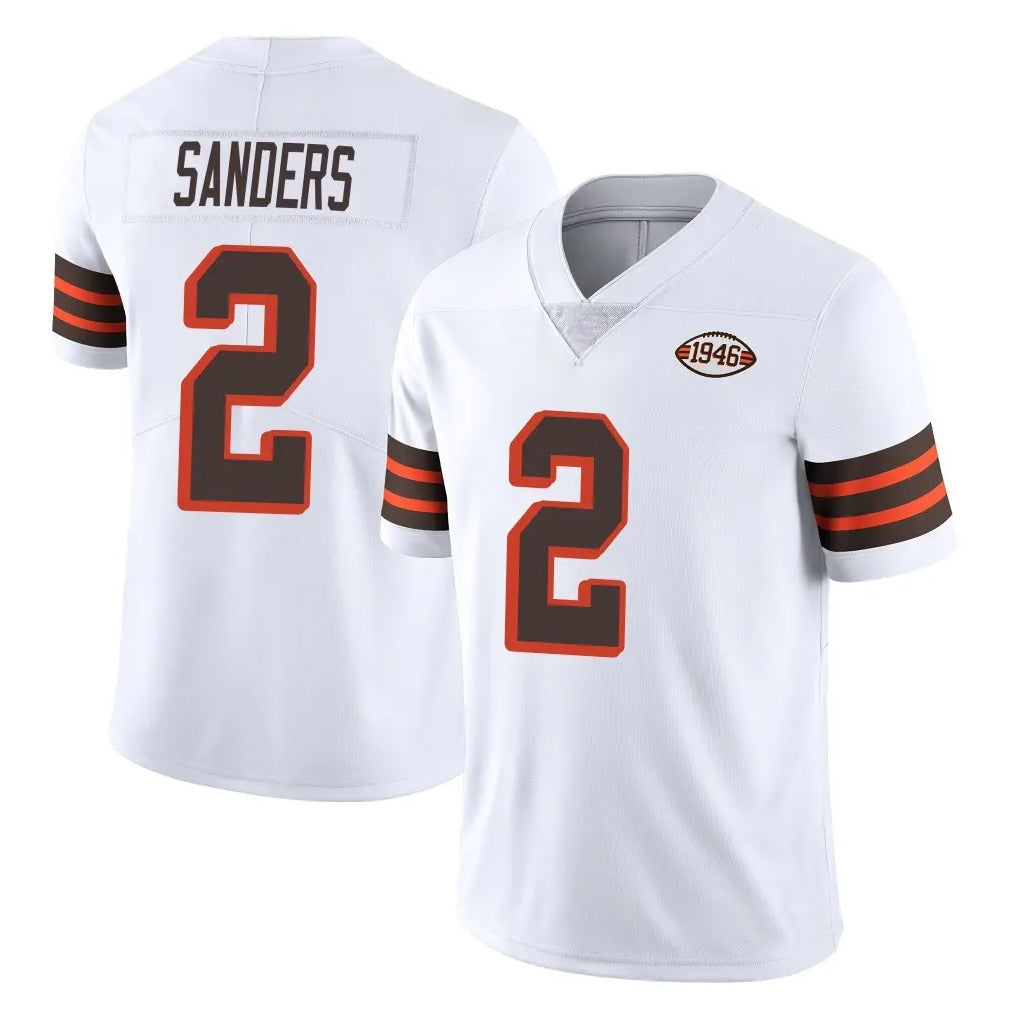 Davalo C.Browns #2 Shedeur Sanders Player White Limited  Vapor 1946 Collection Alternate Game Stitched Jerseys