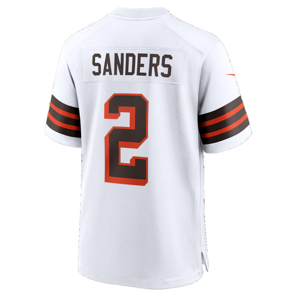 Davalo C.Browns #2 Shedeur Sanders White Alternate Game Stitched Jerseys