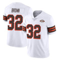 Davalo C.Browns #32 Jim Brown Player White Limited  Vapor 1946 Collection Alternate Game Stitched Jerseys