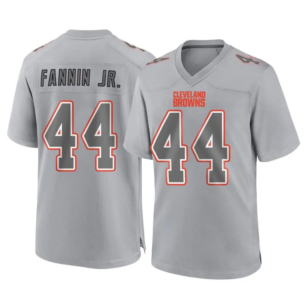 Davalo C.Browns #44 Harold Fannin Jr. Player Gray Atmosphere Fashion Game Stitched Jerseys