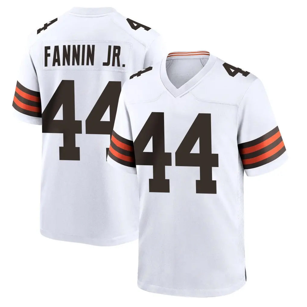 Davalo C.Browns #44 Harold Fannin Jr. Player White Home Game Stitched Jerseys