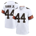 Davalo C.Browns #44 Harold Fannin Jr. Player White Home Game Stitched Jerseys