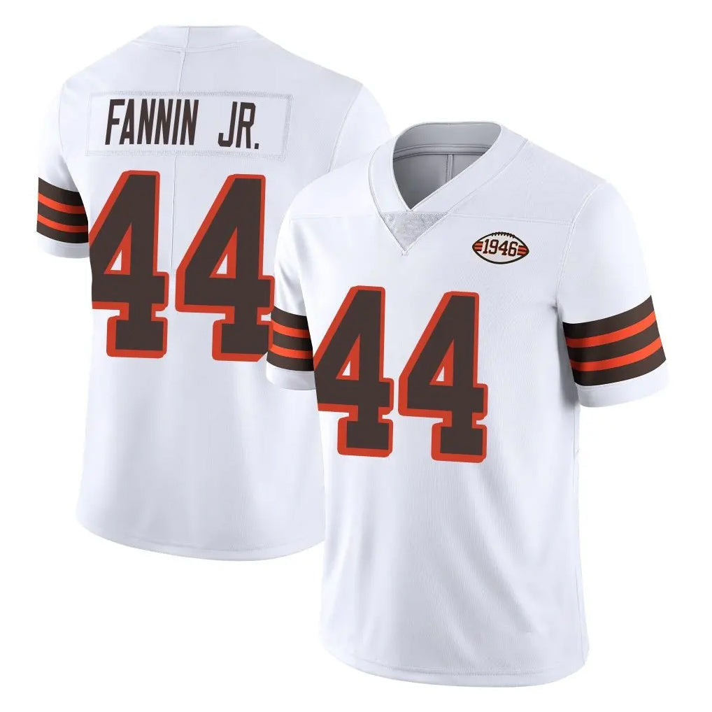 Davalo C.Browns #44 Harold Fannin Jr. Player White Limited  Vapor 1946 Collection Alternate Game Stitched Jerseys