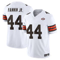 Davalo C.Browns #44 Harold Fannin Jr. Player White Vapor F.U.S.E. Limited Home Game Stitched Jerseys