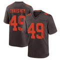 Davalo C.Browns #49 Carson Schwesinger Player Brown Alternate Home Game Stitched Jerseys