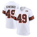 Davalo C.Browns #49 Carson Schwesinger Player White Alternate Home Game Stitched Jerseys