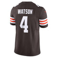 Davalo C.Browns #4 Deshaun Watson Brown Vapor F.U.S.E. Limited Stitched Jerseys