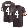 Davalo C.Browns #4 Deshaun Watson Player Brown Home Game Stitched Jerseys