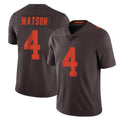 Davalo C.Browns #4 Deshaun Watson Player Browns Color Rush Limited Home Game Stitched Jerseys