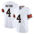 Davalo C.Browns #4 Deshaun Watson Player White Vapor F.U.S.E. Limited Home Game Stitched Jerseys