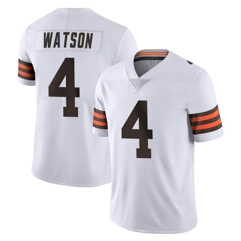 Davalo C.Browns #4 Deshaun Watson Player White Vapor Untouchable Limited Home Game Stitched Jerseys