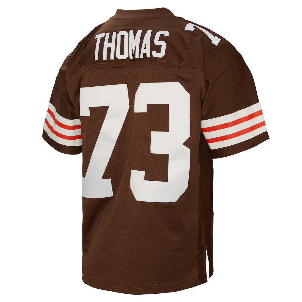 Davalo C.Browns #73 Joe Thomas Mitchell & Ness Brown Legacy Replica Stitched Jerseys