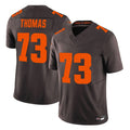 Davalo C.Browns #73 Joe Thomas Player Brown Limited Vapor F.U.S.E. Alternate Game Stitched Jerseys