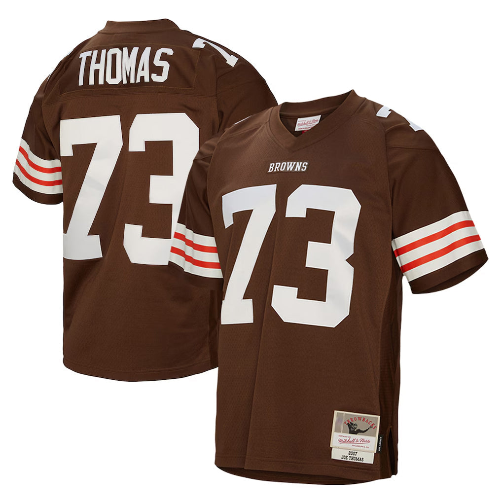 Davalo C.Browns #73 Joe Thomas Player Brown Mitchell & Ness 1963 Throwback Stitched Jerseys