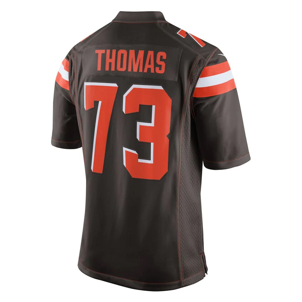 Davalo C.Browns #73 Joe Thomas Player Brown Vapor Limited Home Game Stitched Jerseys