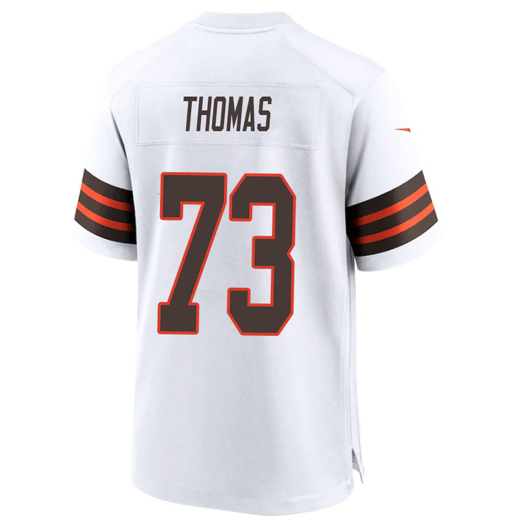 Davalo C.Browns #73 Joe Thomas Player White Alternate Home Game Stitched Jerseys