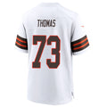 Davalo C.Browns #73 Joe Thomas Player White Alternate Home Game Stitched Jerseys