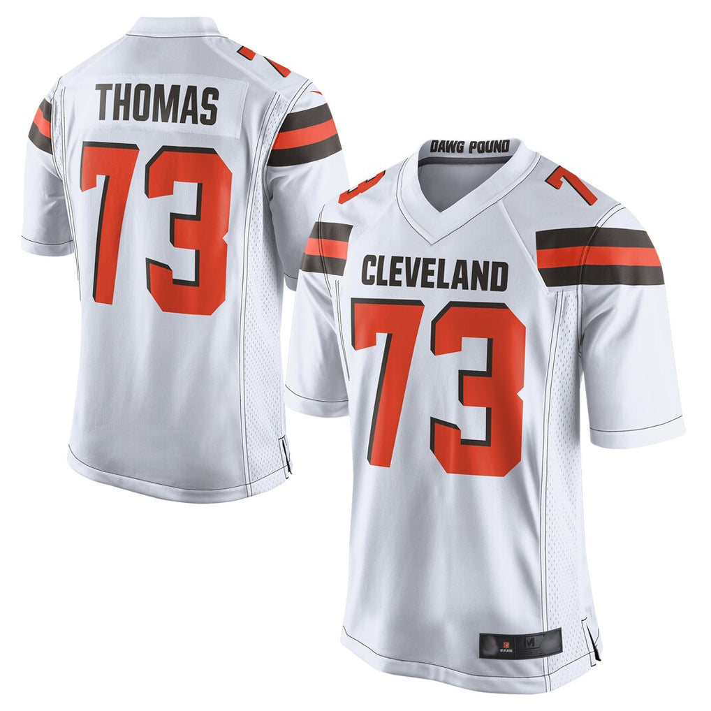 Davalo C.Browns #73 Joe Thomas Player White Limited Home Game Stitched Jerseys