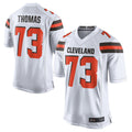 Davalo C.Browns #73 Joe Thomas Player White Limited Home Game Stitched Jerseys