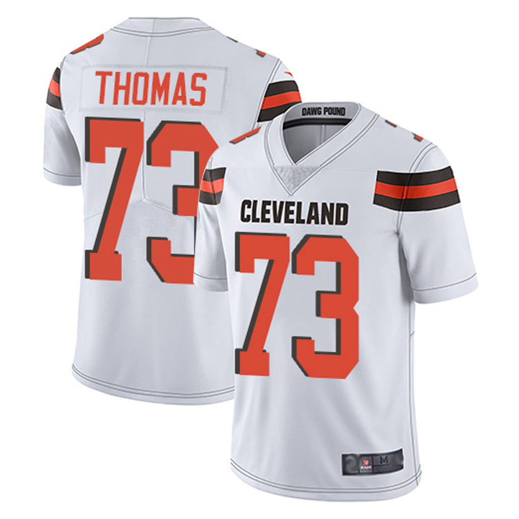 Davalo C.Browns #73 Joe Thomas Player White Vapor Limited Home Game Stitched Jerseys