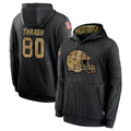Davalo C.Browns #80 Jamari Thrash Player Black Salute to Service Pullover Hoodies Limited Stitched Jerseys