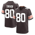 Davalo C.Browns #80 Jamari Thrash Player Brown Home Game Stitched Jerseys