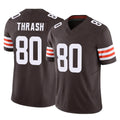 Davalo C.Browns #80 Jamari Thrash Player Brown Vapor F.U.S.E. Limited Home Game Stitched Jerseys