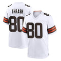 Davalo C.Browns #80 Jamari Thrash Player White Home Game Stitched Jerseys