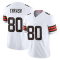 Davalo C.Browns #80 Jamari Thrash Player White Vapor F.U.S.E. Limited Home Game Stitched Jerseys