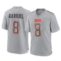 Davalo C.Browns #8 Dillon Gabriel Player Gray Atmosphere Fashion Game Stitched Jerseys