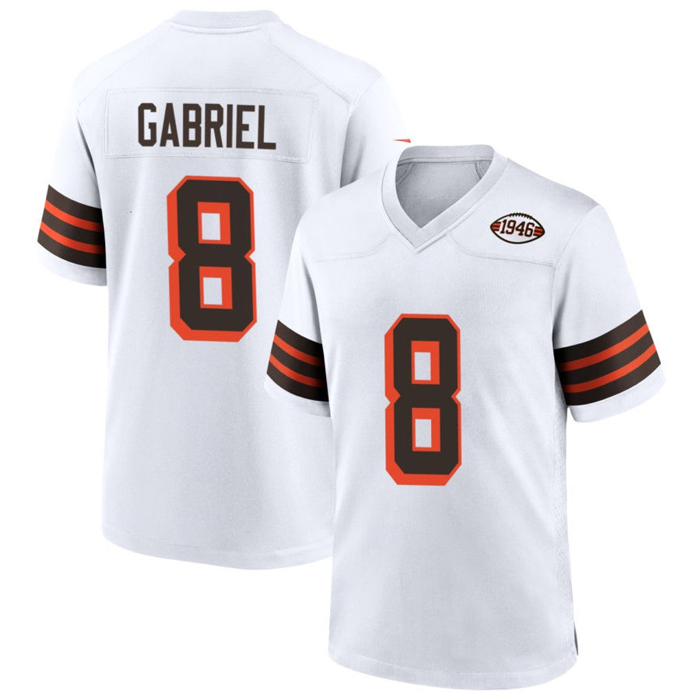Davalo C.Browns #8 Dillon Gabriel Player White 1946 Collection Alternate Stitched Jerseys