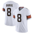 Davalo C.Browns #8 Dillon Gabriel Player White Vapor F.U.S.E. Limited Home Game Stitched Jerseys