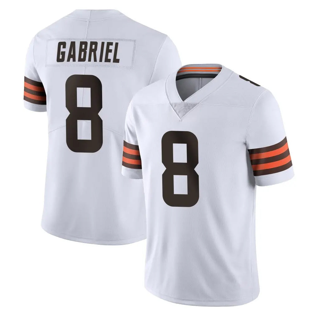Davalo C.Browns #8 Dillon Gabriel Player White Vapor Untouchable Limited Home Game Stitched Jerseys