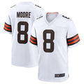 Davalo C.Browns #8 Elijah Moore White Game Retired Player Jersey American Stitched  Jerseys