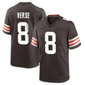 Davalo C.Browns #8 Jared Verse Player Brown Home Game Stitched Jerseys