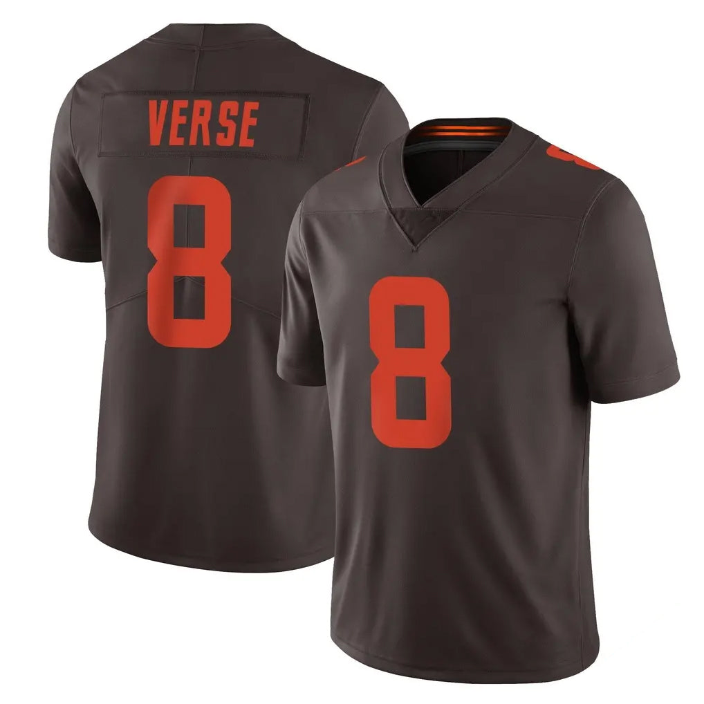 Davalo C.Browns #8 Jared Verse Player Browns Color Rush Limited Home Game Stitched Jerseys