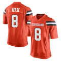 Davalo C.Browns #8 Jared Verse Player Orange Home Game Stitched Jerseys