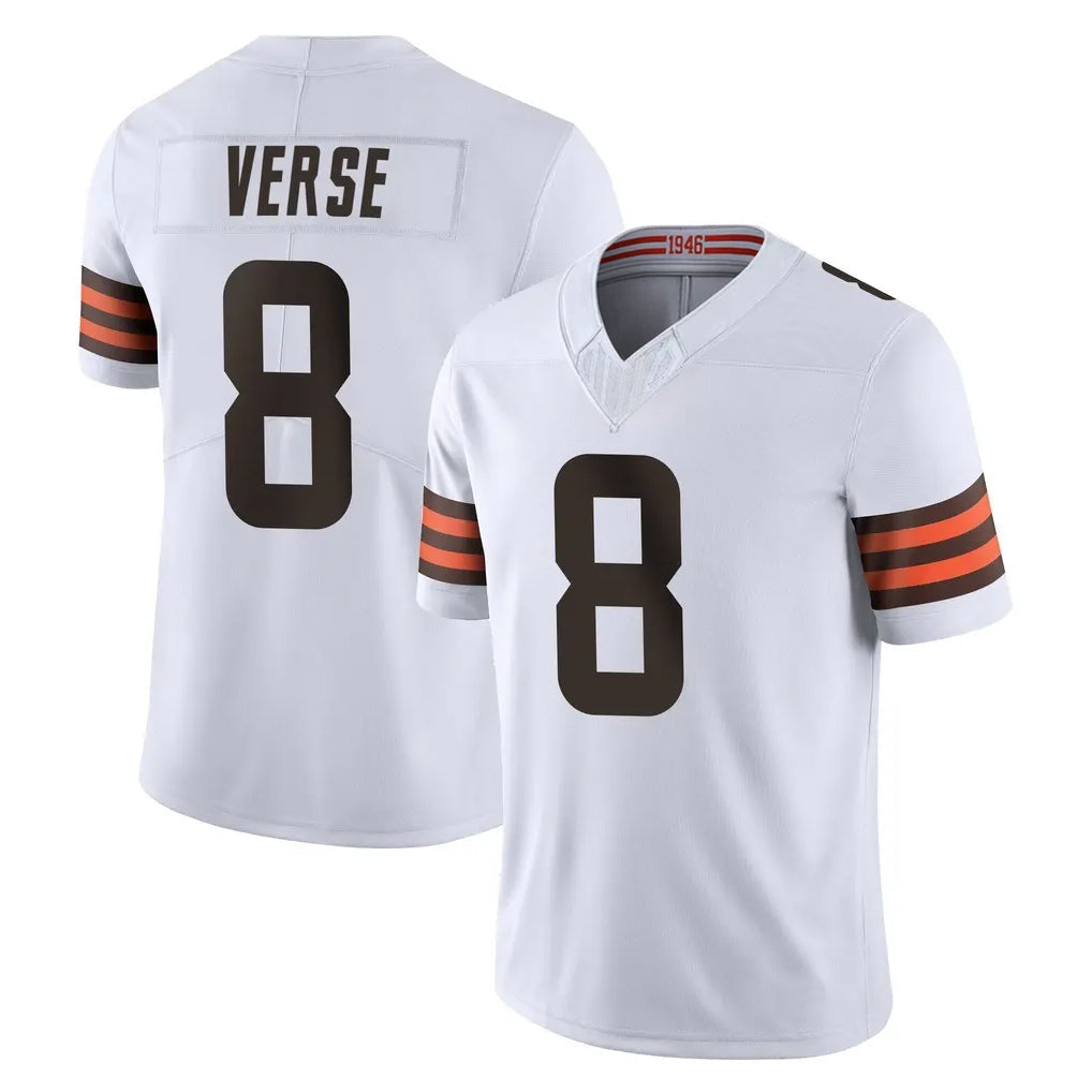 Davalo C.Browns #8 Jared Verse Player White Vapor F.U.S.E. Limited Home Game Stitched Jerseys