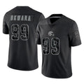 Davalo C.Browns #99 Julian Okwara Player Black Reflective Home Game Stitched Jerseys