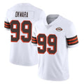 Davalo C.Browns #99 Julian Okwara Player White Limited  Vapor 1946 Collection Alternate Game Stitched Jerseys