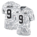 Davalo C.Browns #9 Grant Delpit Player Arctic Camo Salute to Service Limited Home Game Stitched Jerseys