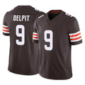 Davalo C.Browns #9 Grant Delpit Player Brown Vapor F.U.S.E. Limited Home Game Stitched Jerseys