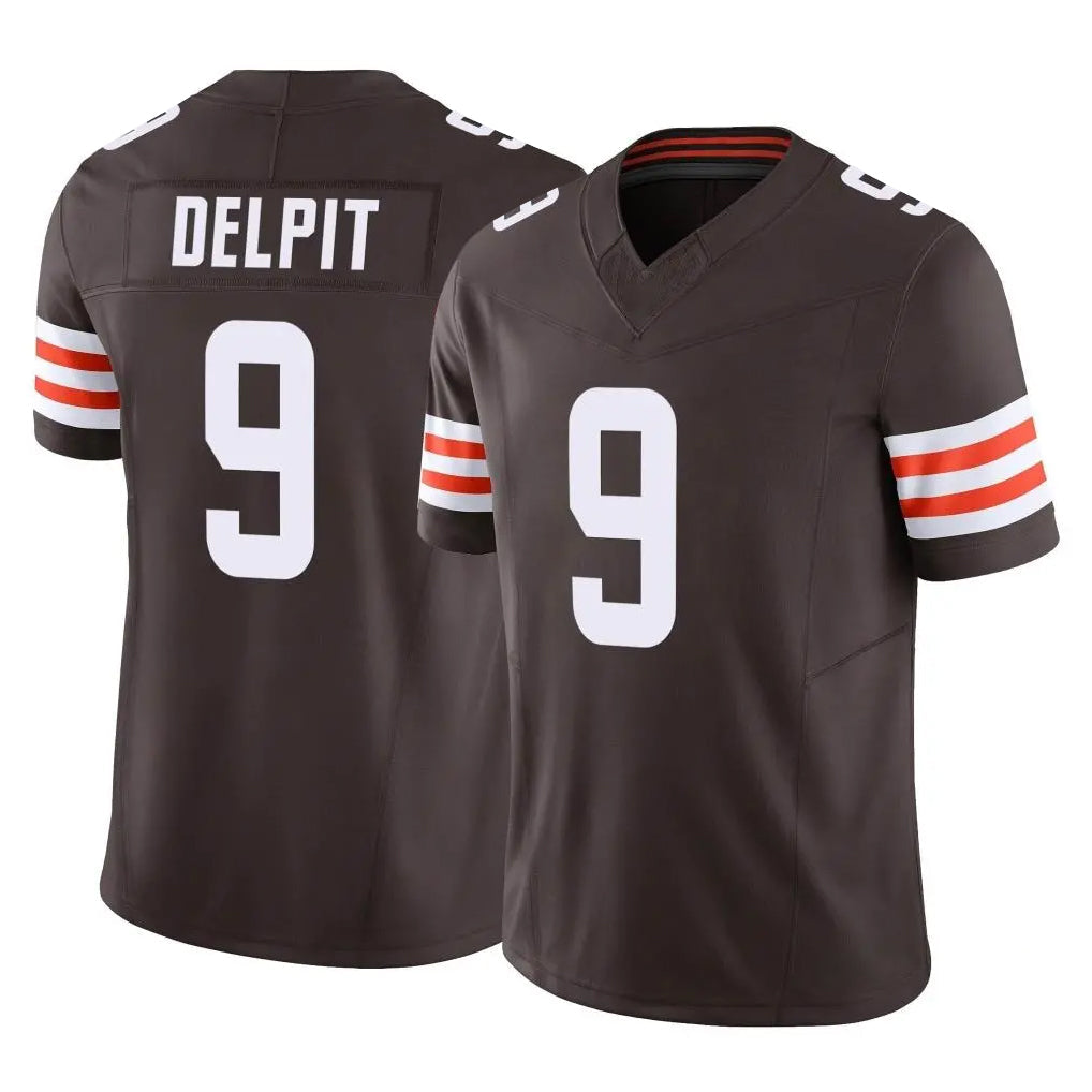 Davalo C.Browns #9 Grant Delpit Player Brown Vapor F.U.S.E. Limited Home Game Stitched Jerseys