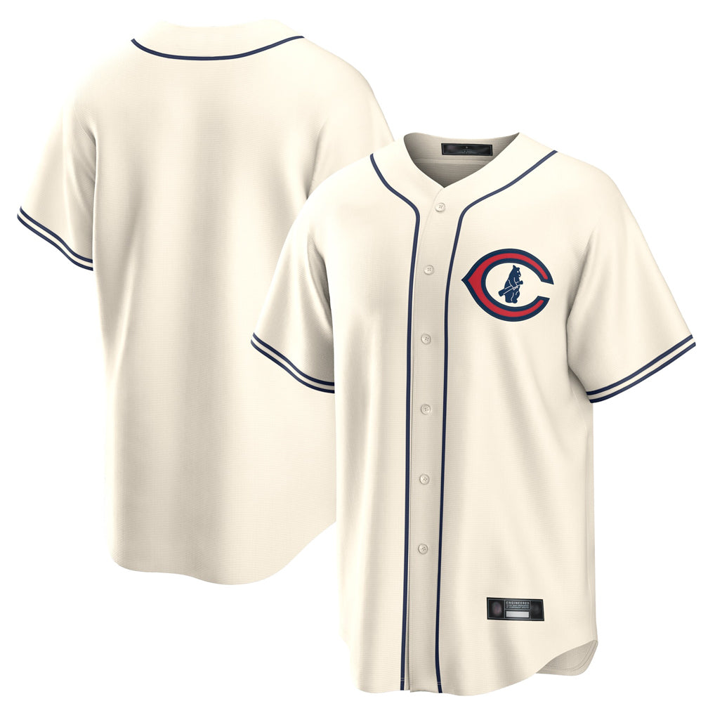 Davalo C.Cubs Cream Field of Dreams Home Game Blank Player Stitched Jerseys