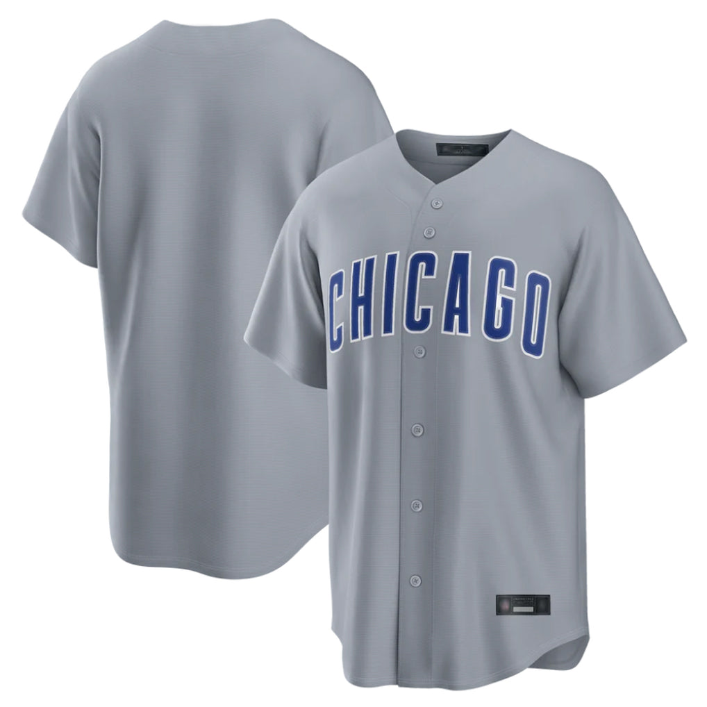 Davalo C.Cubs Gray Game Home Blank Player Stitched Jerseys